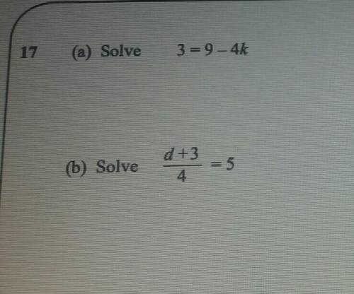 Please answer question 17 a and b.Please ASAP I'll mark as brainliest the answer that explained we