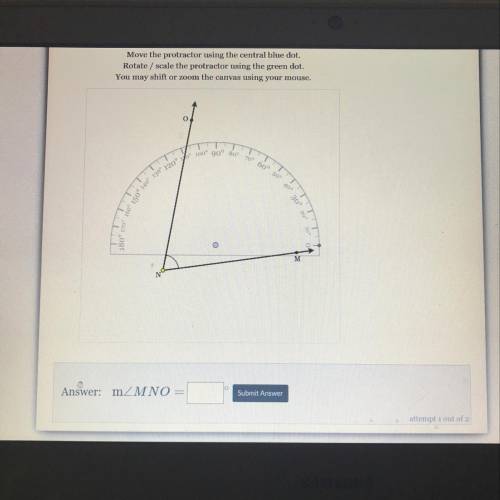 Measure /_ MNO with the protractor and write your answer to the nearest degree

Please help me !!