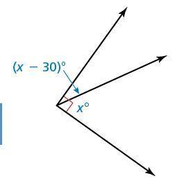 PLEASE.Tell whether the angles are complementary or supplementary. Then find the value of x.