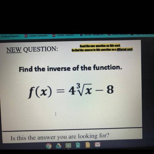 Find the inverse of the function.