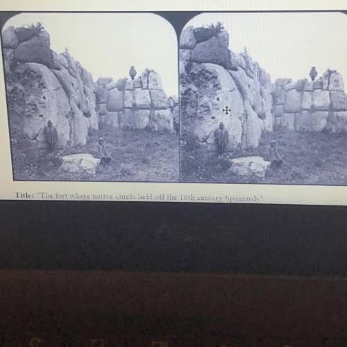 Question 1. How might the photograph be useful as evidence of the Inca defense against the Spaniard