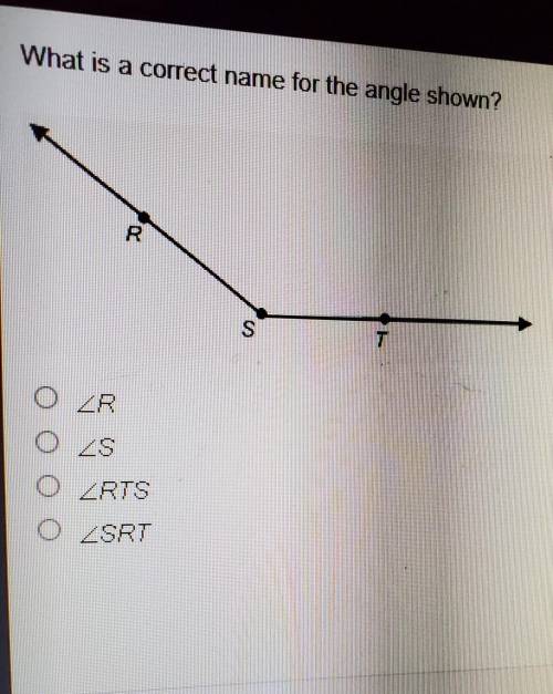 What is a correct name for the angle shown?