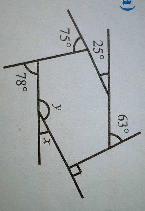 Calculate the Angles marked with letters, give reasons