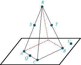For the following figure, complete the statement for the specified points.

Points A, Q, and C ar
