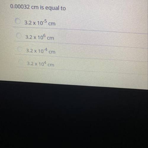 0.00032 cm is equal to