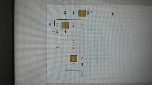 Enter a digit in each box to complete the division.