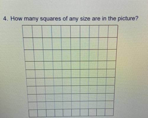 How many squares of any size are in this picture?