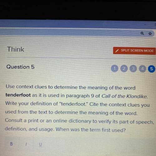 Use context clues to determine the meaning of the word

tenderfoot as it is used in paragraph 9 of