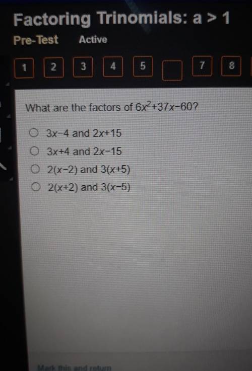 What are the factors of 6x2+37x-60?