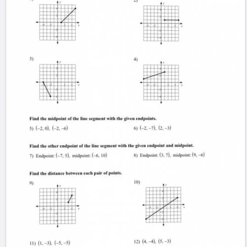 1 - 4 you’re just finding the midpoint, any help would be greatly appreciated :)