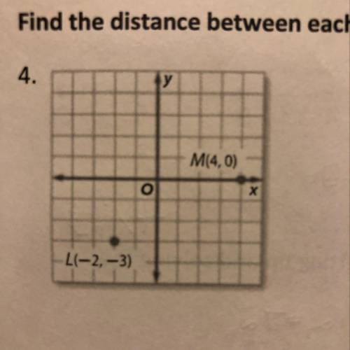 Find the distance between each pair of points. Round to the nearest tenth.