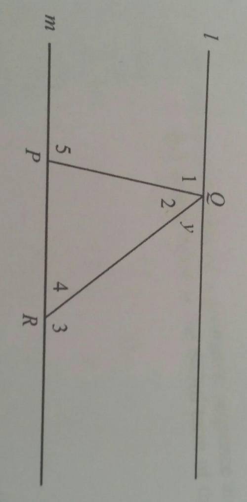 Can somone pls help me i give bralinst

In the figure showing APQR below, line 1 is parallel to li