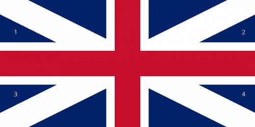 Here is a picture of an older version of the flag of Great Britain. There is a rigid transformation