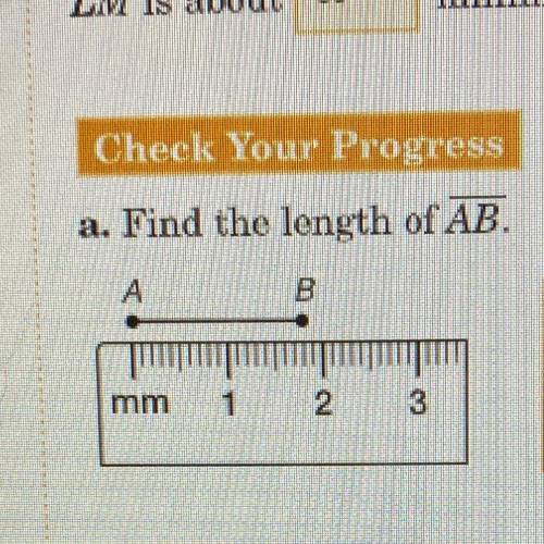 A. Find the length of AB.