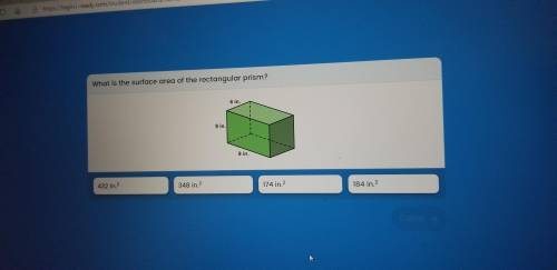 What is the surface area of the rectangular prism ?