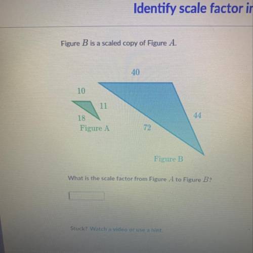 Figure b is a scaled copy of figure a. help?