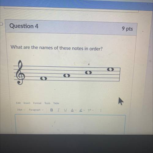 What are the names of these notes in order?