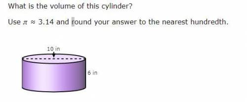 What is the volume of this cylinder?