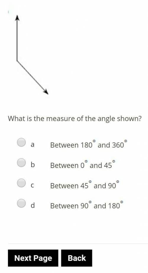 EASY GEOMETRY**what is the measure of the angle shown.