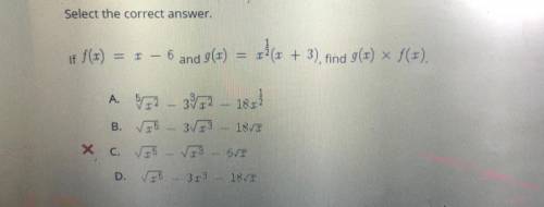 If f(x)=x-6 and g(x)=x^1/2(x+3) find g(x)•f(x)