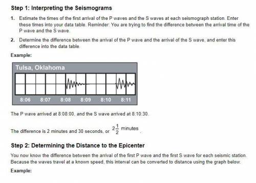 Step 1: Interpreting the Seismograms