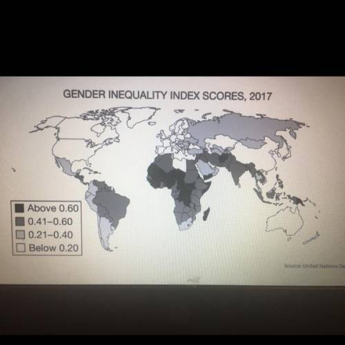 The global pattern if gender inequality index scores is similar to the expected pattern of countrie