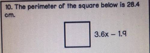 Find the side length of the square