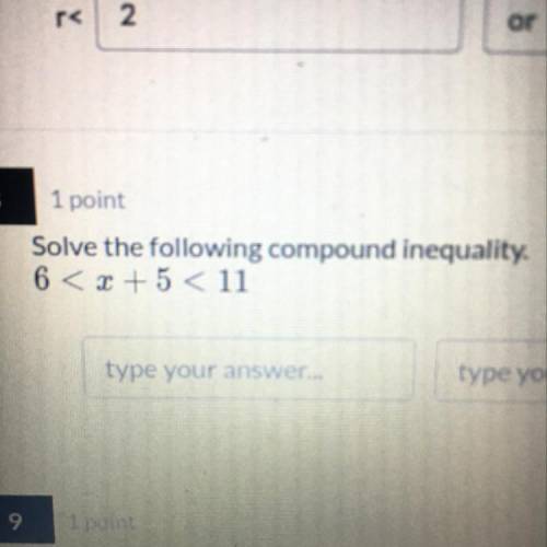 Solve the following compound inequality