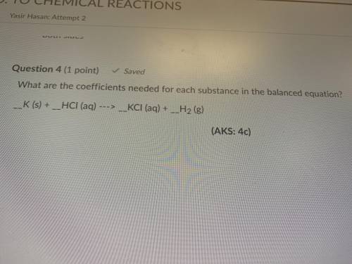 What are the coefficients needed for each substance in the balanced equation