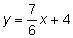Which is the equation of a line that is parallel to the line represented by