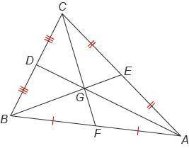 I need help asap.

In △ABC, GF=17 in. What is the length of CF¯¯¯¯¯? Enter your answer in the bo