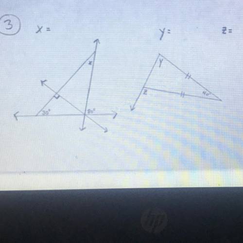 I guess solve for x,y and z