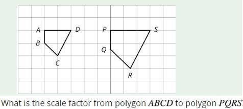 What is the scale factor from polygon ABCD to polygon PQRS? pls explain...