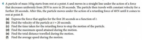Hii can someone help me with this motion question please
