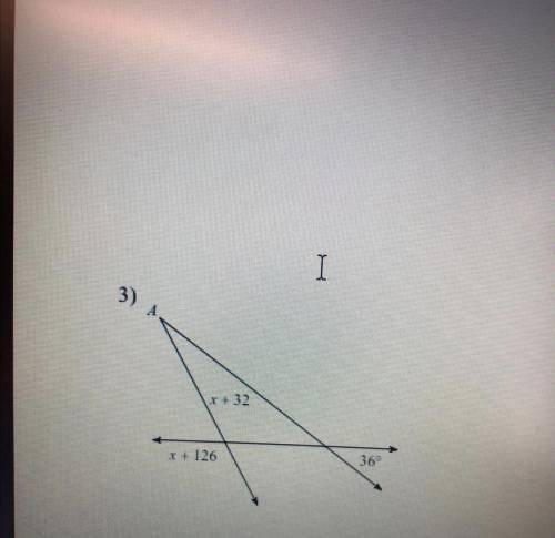 Find the measure of A (Please help asap and show work)