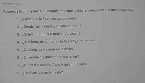 Helpppp I can record it I just need the answers for it. idk Spanish at all.