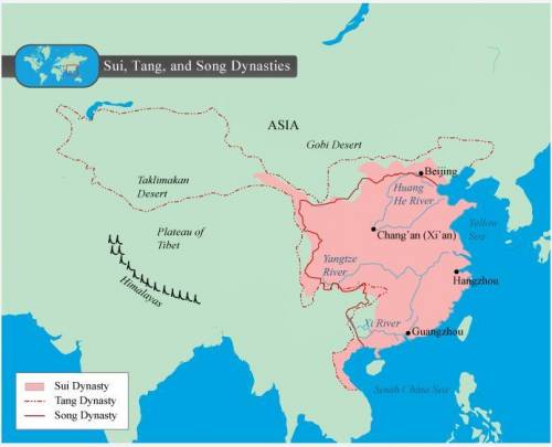 Note that neither the Han dynasty nor the Tang dynasty started out occupying as much territory as t