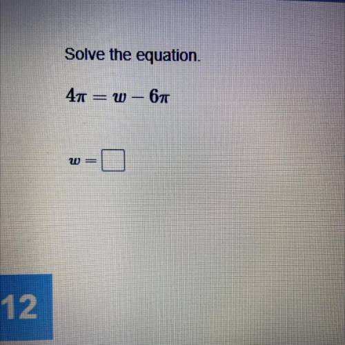 Solve the equation.
41
670