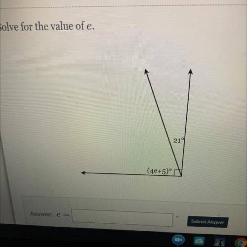 Solve for value of E