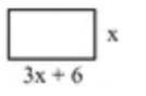 What is the value of x, if the perimeter of the rectangle is 18?This is the problem ;