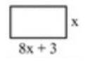 What is the value of x, if the perimeter of the rectangle is 42? *
This is the problem :