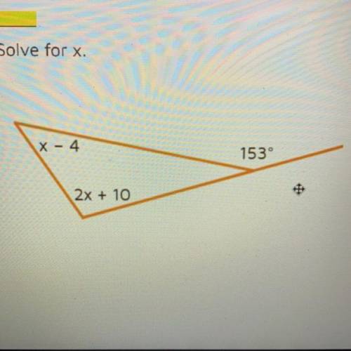 Solve for x.
Don’t mind the mouse, it’s not included in the equation.