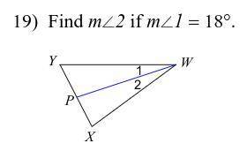 Each figure shows a triangle with one of its angle bisectors.