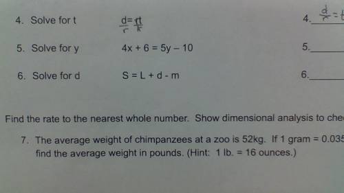 I need help w/ #5 can anyone give an explanation?