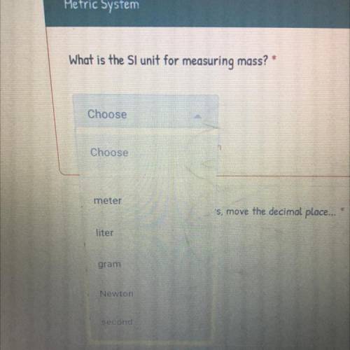 What is the SI unit for measuring mass