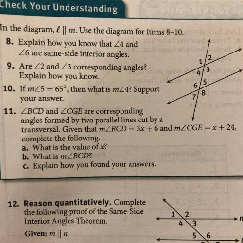 Can someone please answer number 11 for me?