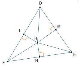 Plz help!!

Point H is the circumcenter of triangle DEF.Which must be true? Select two options.Poi