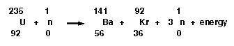 Using the general equation for a nuclear reaction, supply the following answers.

The mass of the