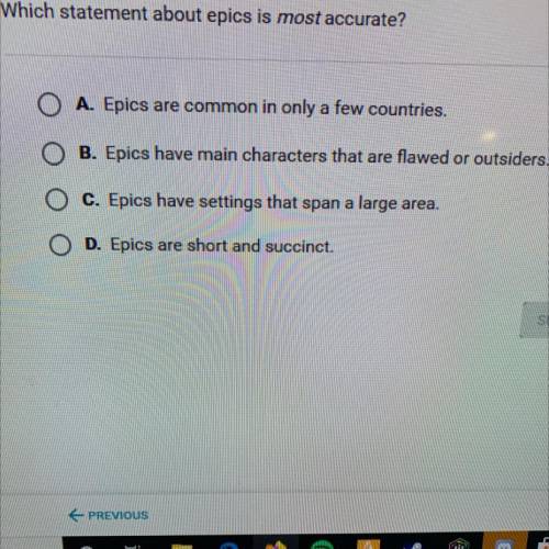 Which statement about epics is most accurate?