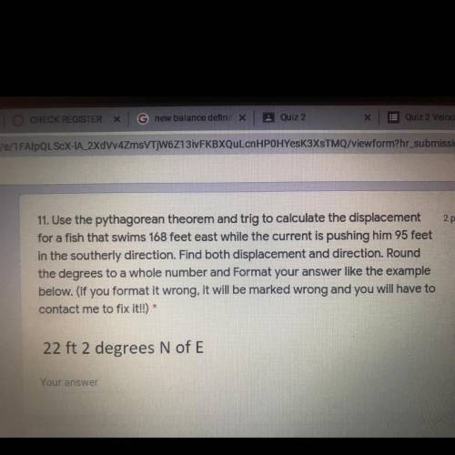 “22 ft 2 degrees N of E” is just an example of how it should be formatted